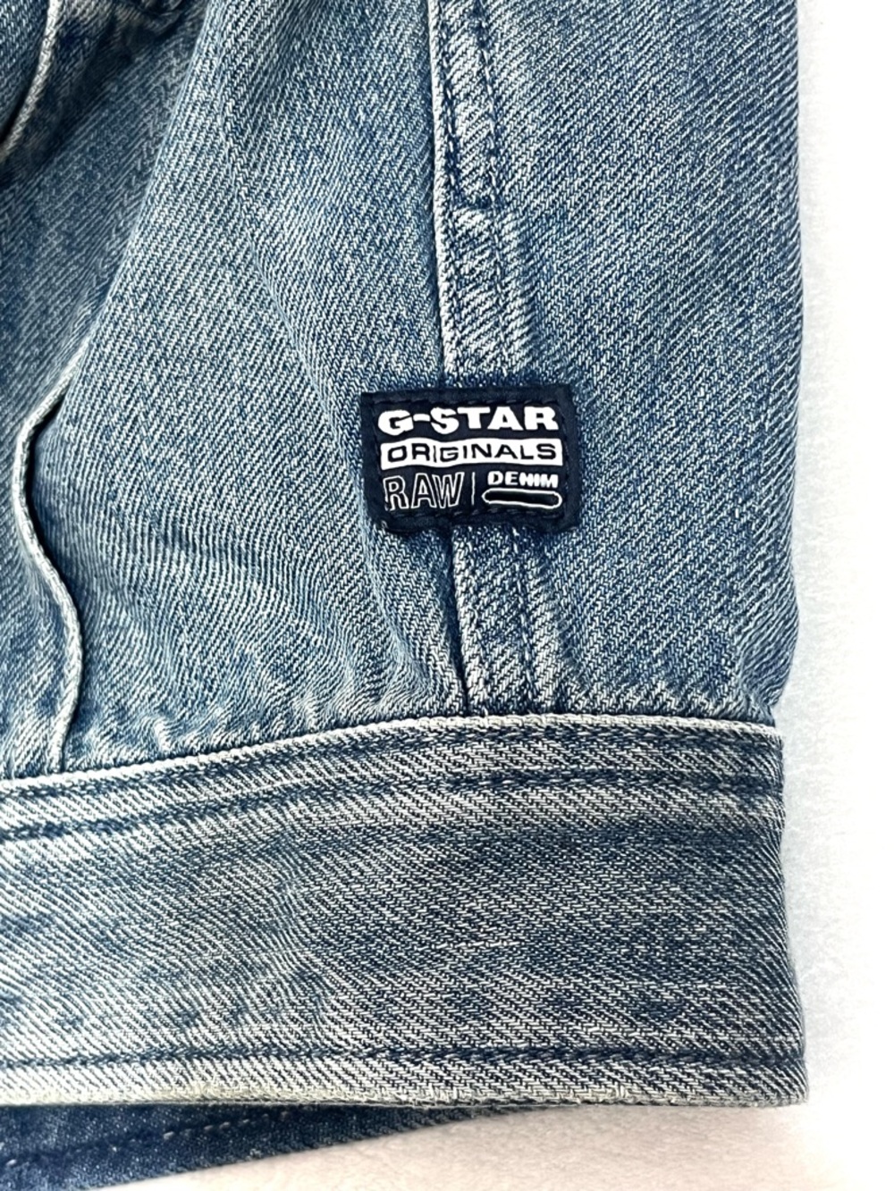 G-Star Raw Women’s Slim Sun Faded Air Force Light Blue Denim Vest w Pockets XS - Picture 11 of 16